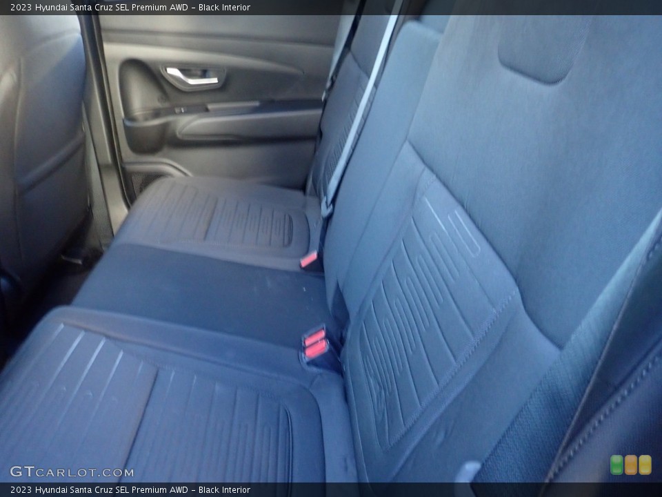 Black Interior Rear Seat for the 2023 Hyundai Santa Cruz SEL Premium AWD #145161594