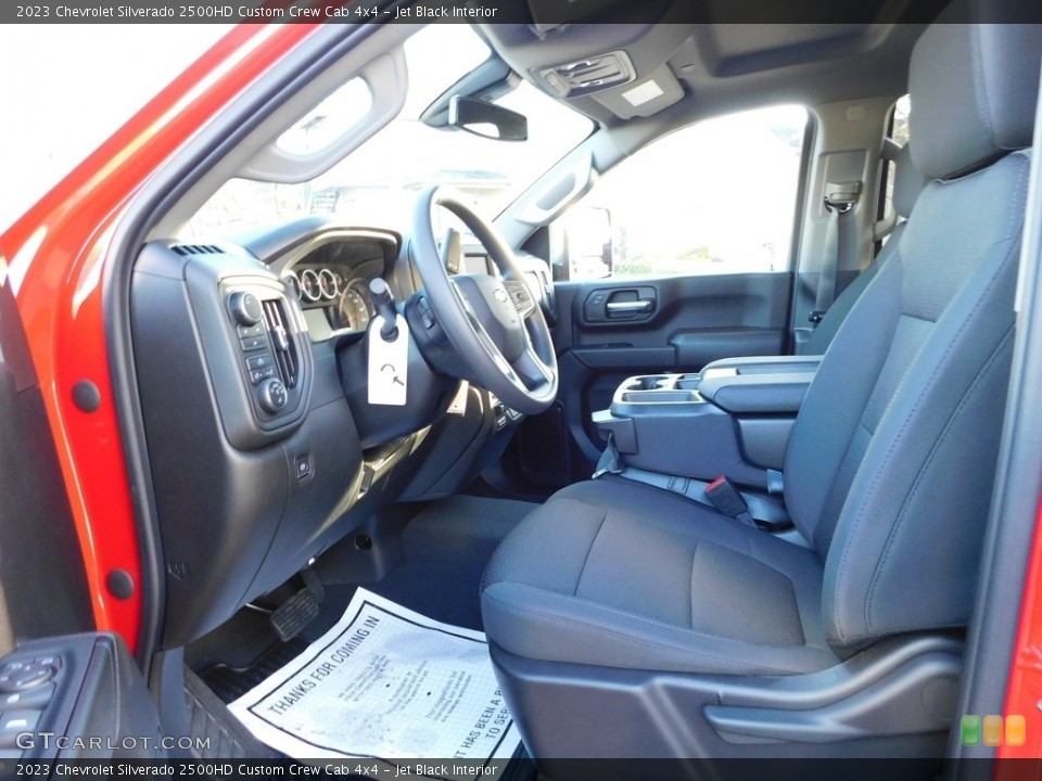 Jet Black Interior Front Seat for the 2023 Chevrolet Silverado 2500HD Custom Crew Cab 4x4 #145161603