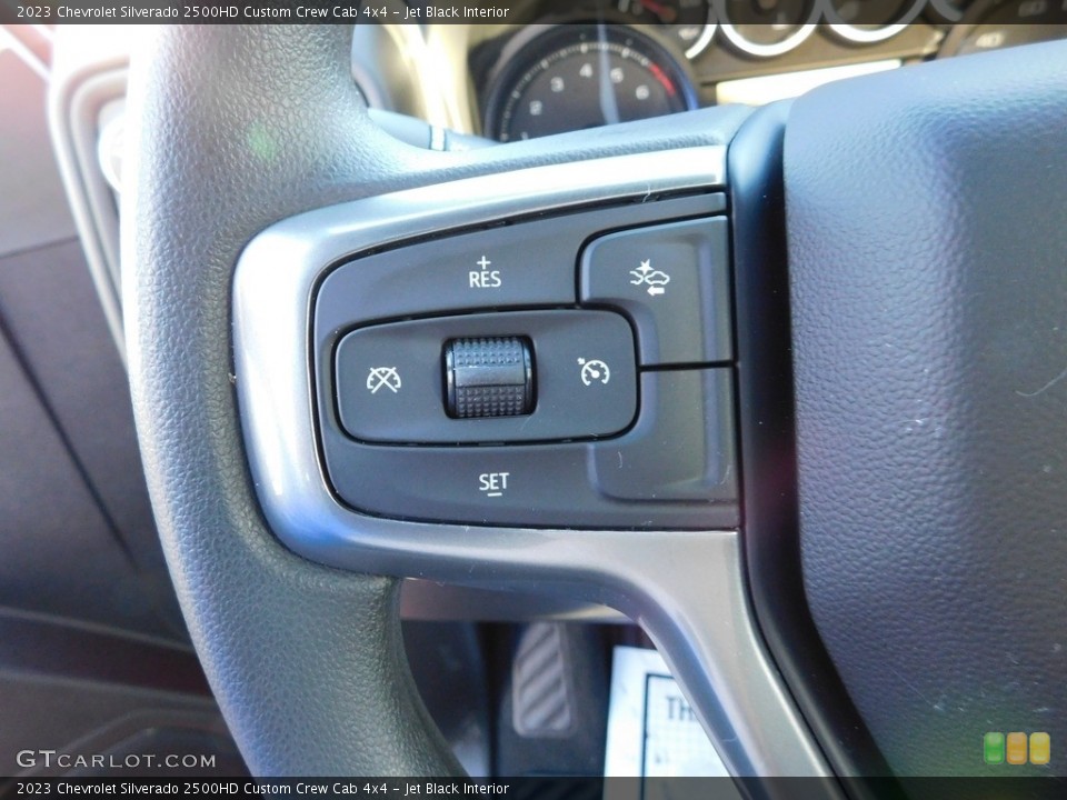 Jet Black Interior Steering Wheel for the 2023 Chevrolet Silverado 2500HD Custom Crew Cab 4x4 #145161697
