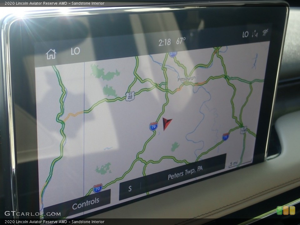 Sandstone Interior Navigation for the 2020 Lincoln Aviator Reserve AWD #145161817