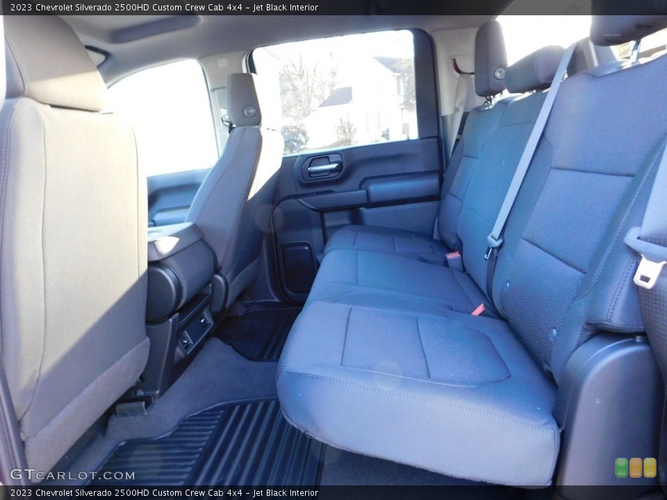 Jet Black Interior Rear Seat for the 2023 Chevrolet Silverado 2500HD Custom Crew Cab 4x4 #145161988
