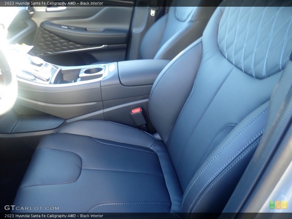 Black Interior Front Seat for the 2023 Hyundai Santa Fe Calligraphy AWD #145162894