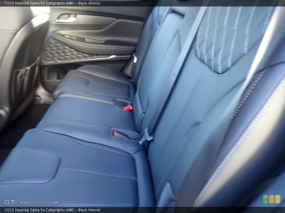 Black Interior Rear Seat for the 2023 Hyundai Santa Fe Calligraphy AWD #145162906