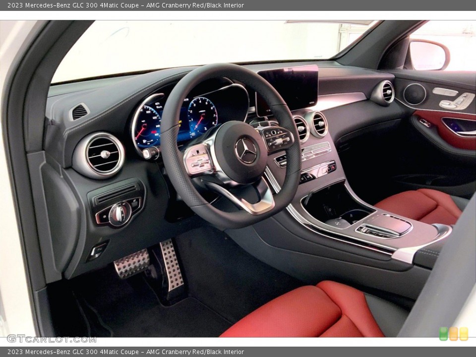 AMG Cranberry Red/Black Interior Front Seat for the 2023 Mercedes-Benz GLC 300 4Matic Coupe #145163119