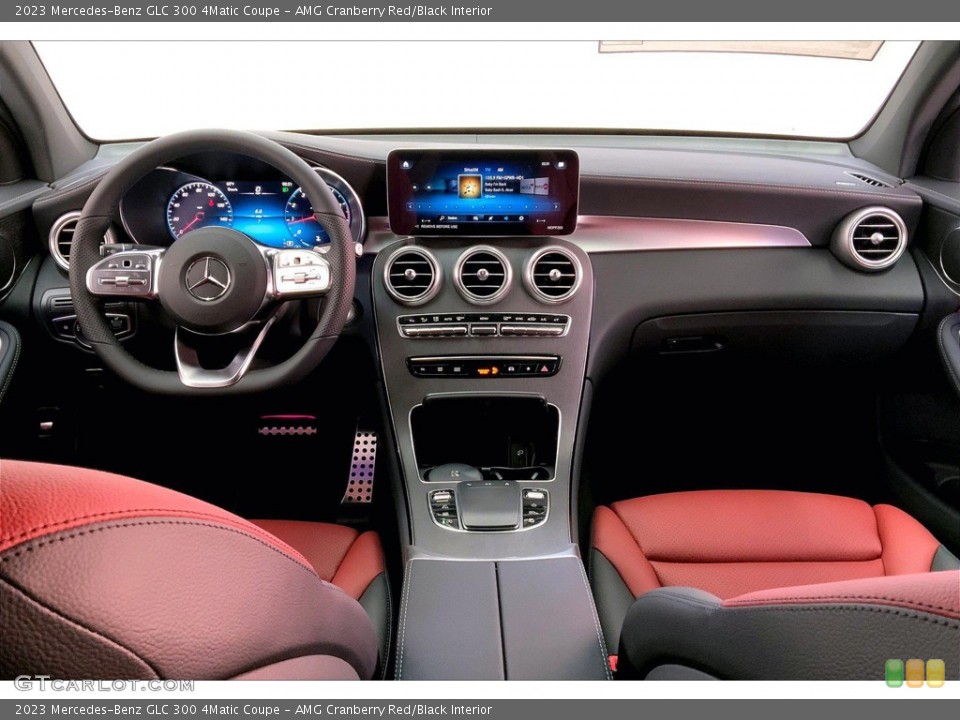 AMG Cranberry Red/Black Interior Dashboard for the 2023 Mercedes-Benz GLC 300 4Matic Coupe #145163167