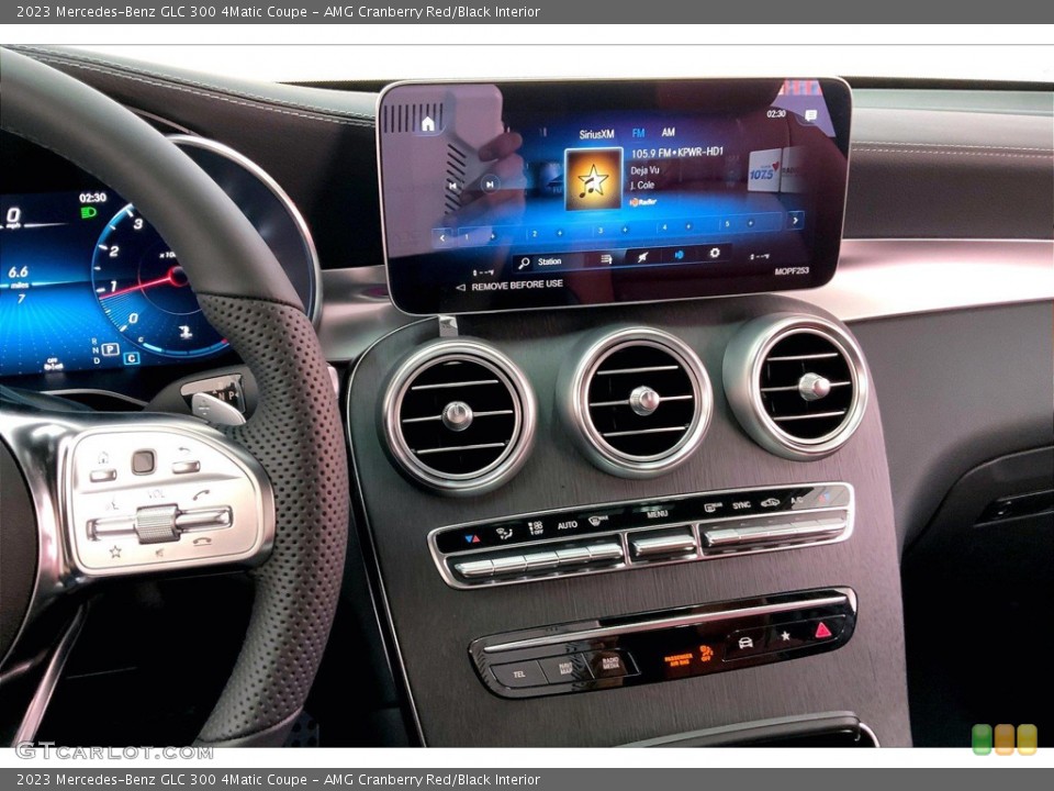 AMG Cranberry Red/Black Interior Controls for the 2023 Mercedes-Benz GLC 300 4Matic Coupe #145163185