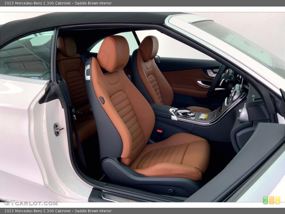 Saddle Brown Interior Photo for the 2023 Mercedes-Benz C 300 Cabriolet #145163368