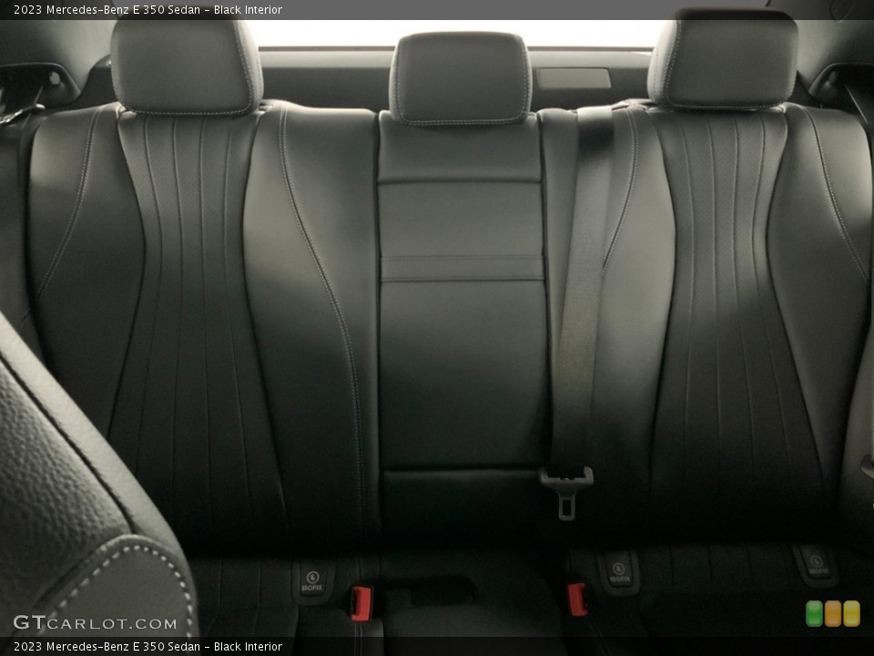 Black Interior Rear Seat for the 2023 Mercedes-Benz E 350 Sedan #145163790
