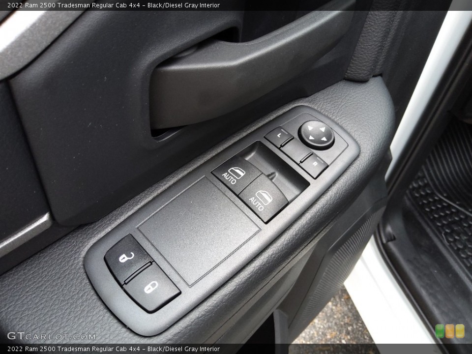 Black/Diesel Gray Interior Door Panel for the 2022 Ram 2500 Tradesman Regular Cab 4x4 #145164130