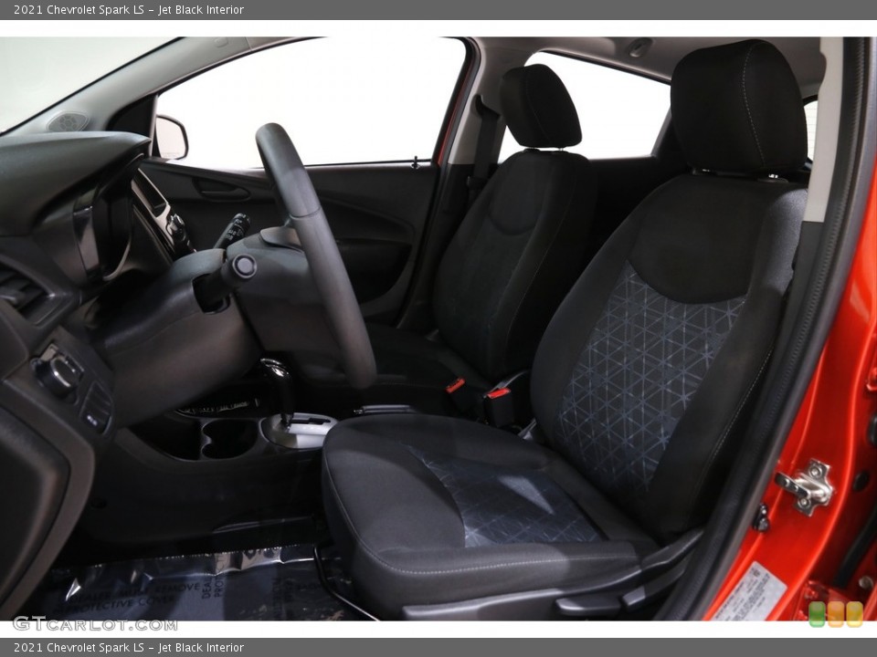 Jet Black Interior Front Seat for the 2021 Chevrolet Spark LS #145164145