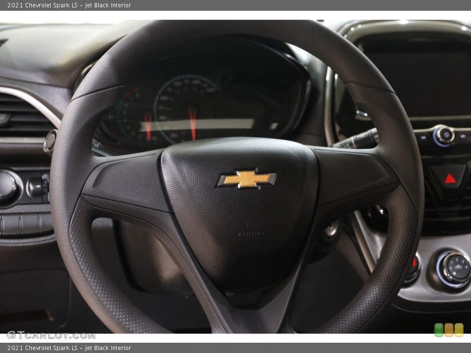 Jet Black Interior Steering Wheel for the 2021 Chevrolet Spark LS #145164160