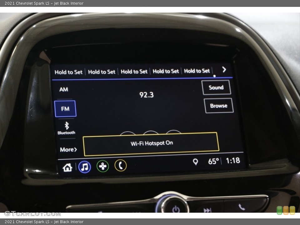 Jet Black Interior Audio System for the 2021 Chevrolet Spark LS #145164194