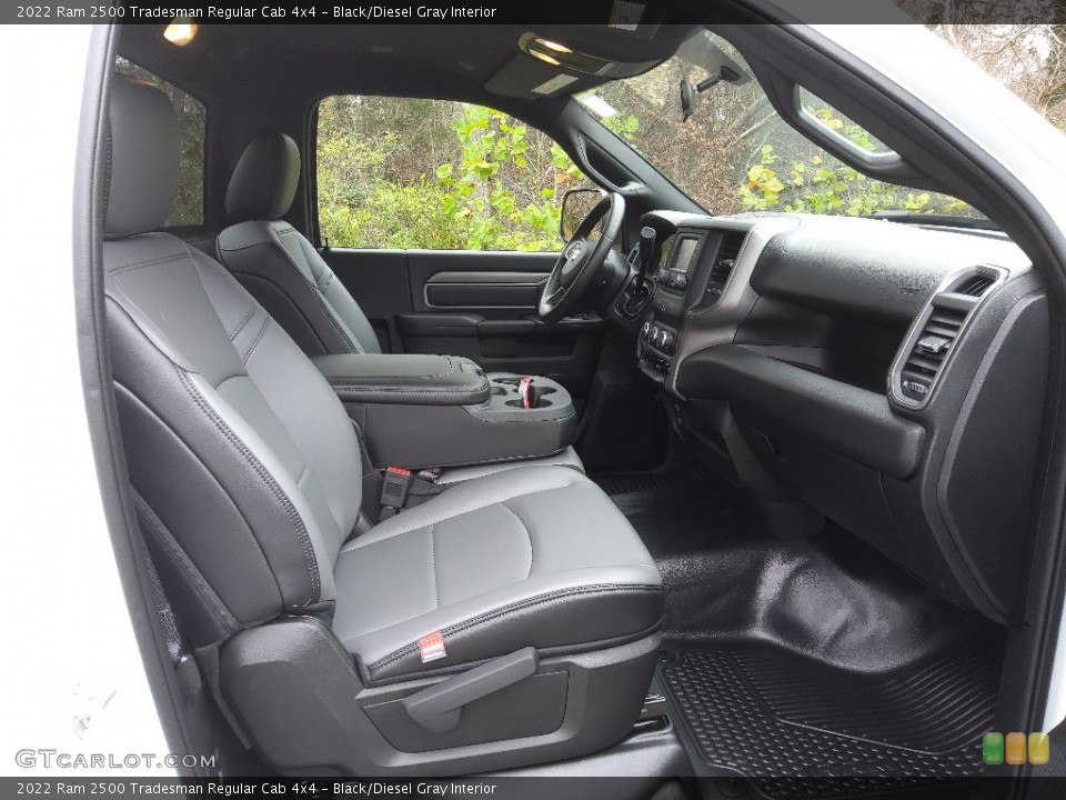 Black/Diesel Gray 2022 Ram 2500 Interiors