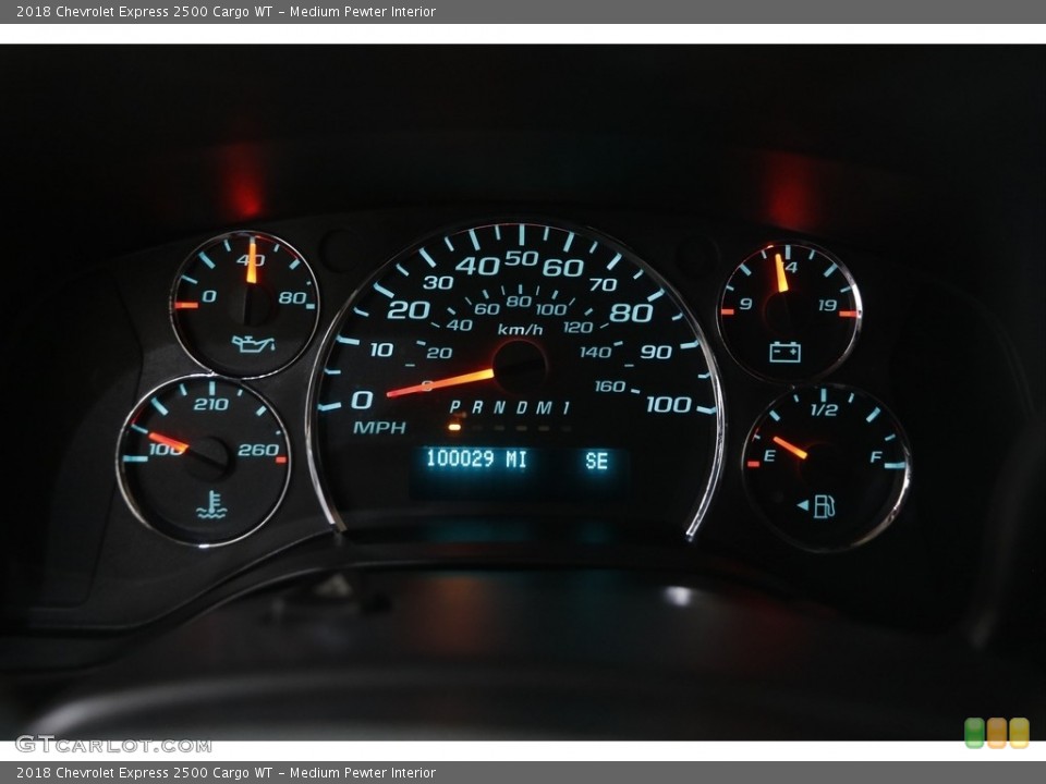 Medium Pewter Interior Gauges for the 2018 Chevrolet Express 2500 Cargo WT #145164376