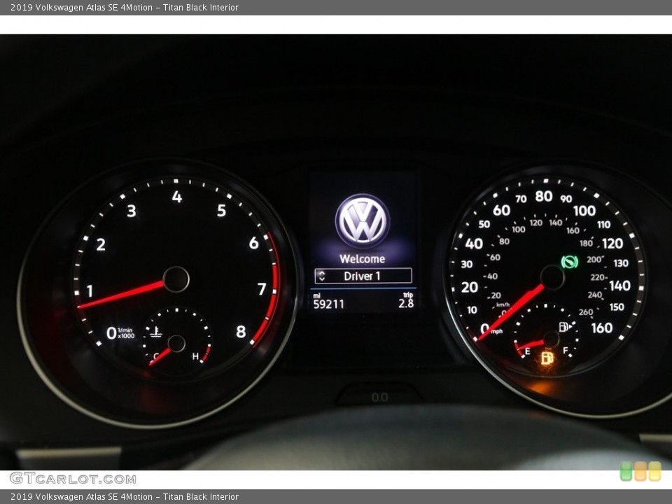 Titan Black Interior Gauges for the 2019 Volkswagen Atlas SE 4Motion #145164886