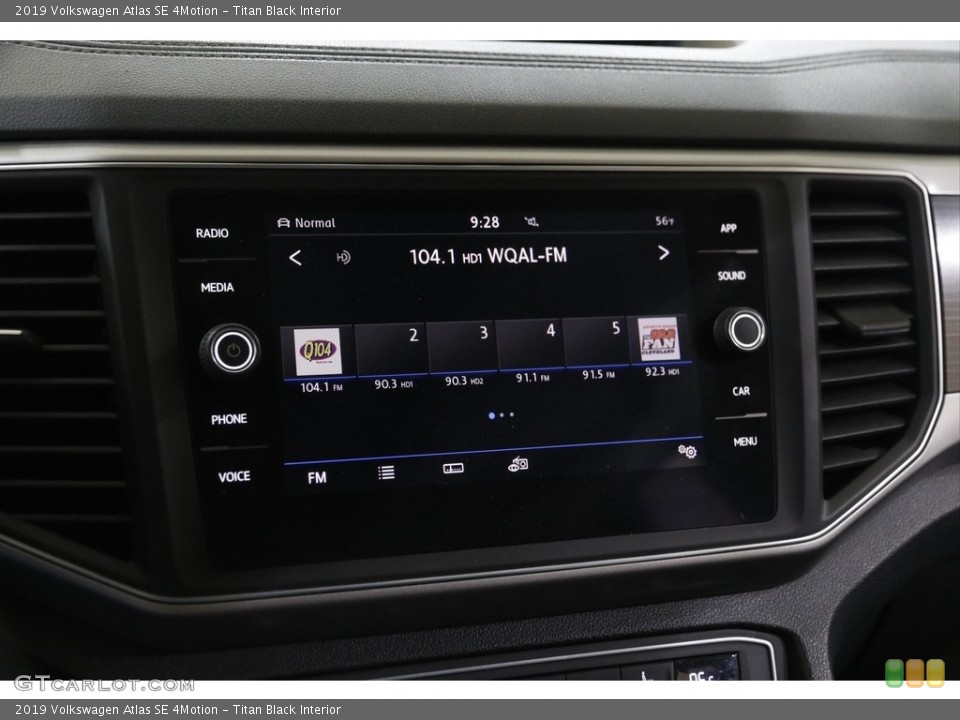 Titan Black Interior Controls for the 2019 Volkswagen Atlas SE 4Motion #145164892