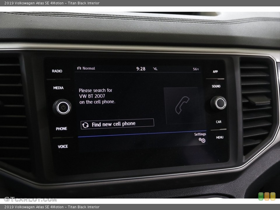 Titan Black Interior Controls for the 2019 Volkswagen Atlas SE 4Motion #145164895