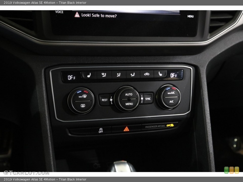 Titan Black Interior Controls for the 2019 Volkswagen Atlas SE 4Motion #145164901