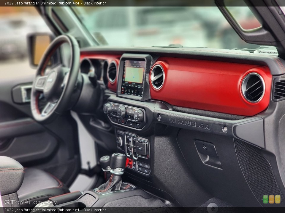 Black Interior Dashboard for the 2022 Jeep Wrangler Unlimited Rubicon 4x4 #145165916