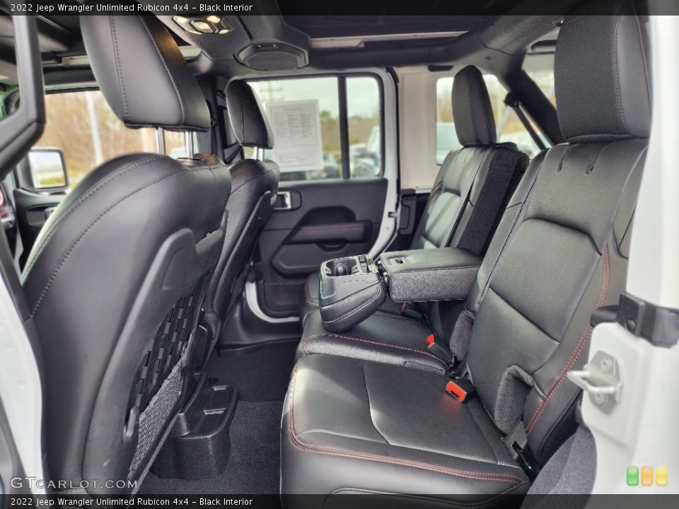 Black Interior Rear Seat for the 2022 Jeep Wrangler Unlimited Rubicon 4x4 #145166054