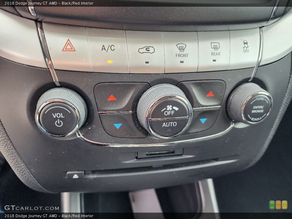 Black/Red Interior Controls for the 2018 Dodge Journey GT AWD #145166456