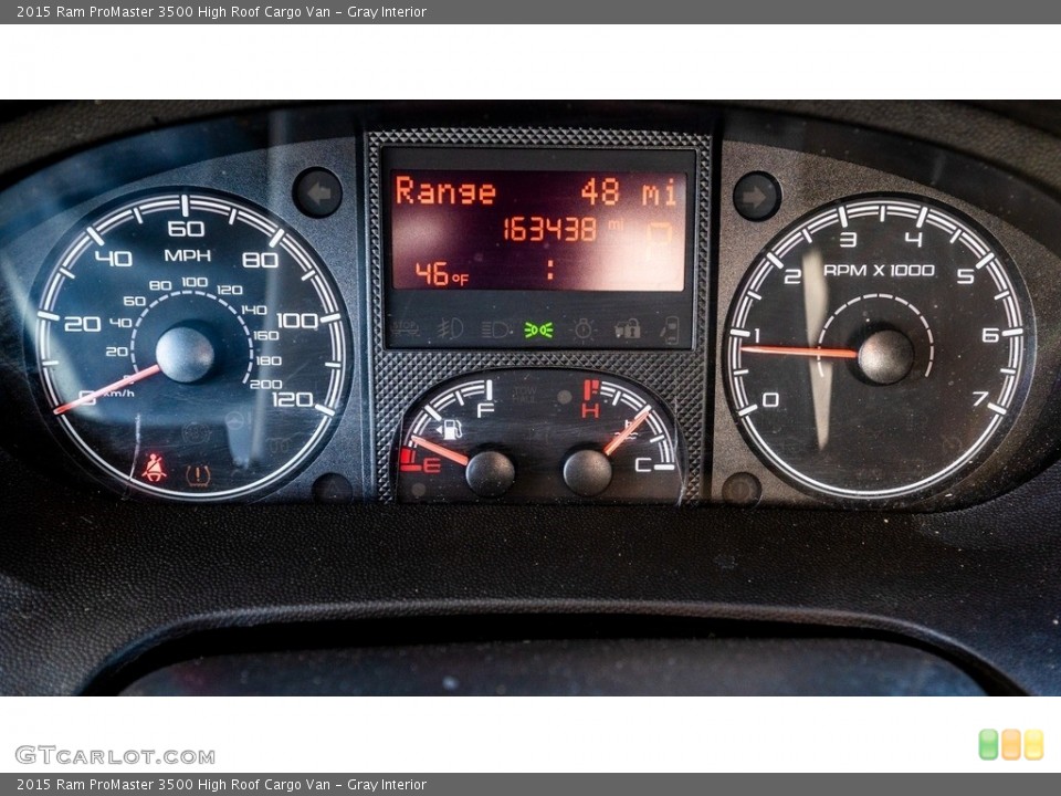 Gray Interior Gauges for the 2015 Ram ProMaster 3500 High Roof Cargo Van #145167446