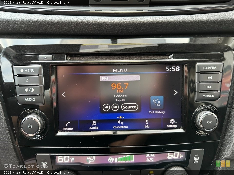 Charcoal Interior Audio System for the 2018 Nissan Rogue SV AWD #145167728