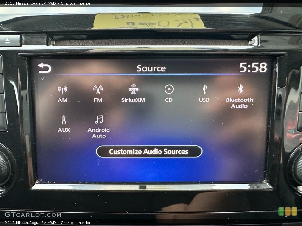 Charcoal Interior Controls for the 2018 Nissan Rogue SV AWD #145167731