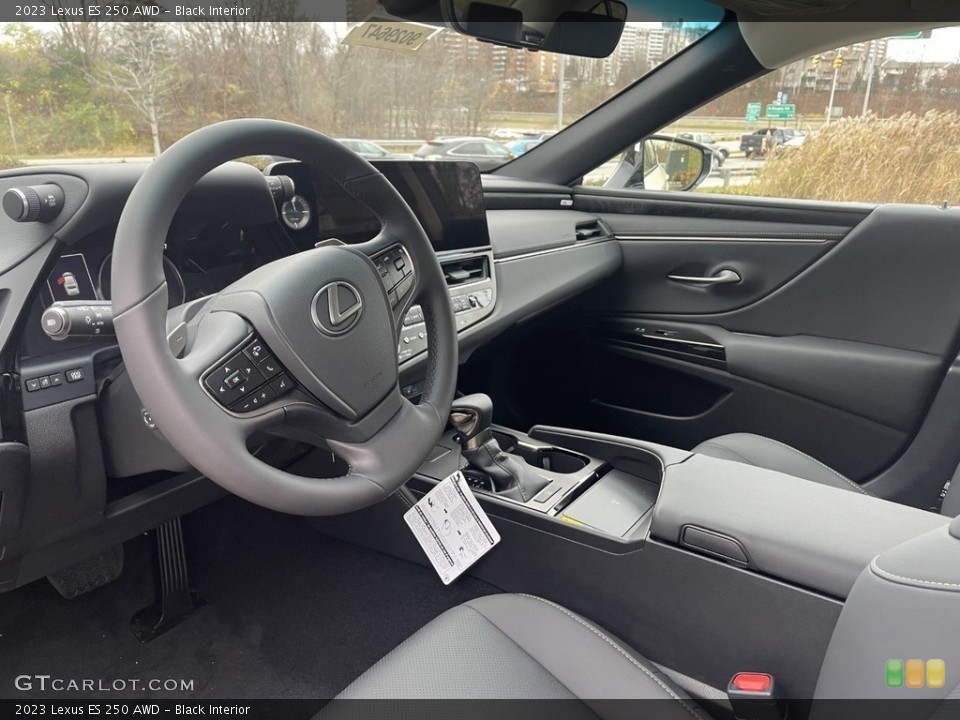 Black Interior Photo for the 2023 Lexus ES 250 AWD #145169569