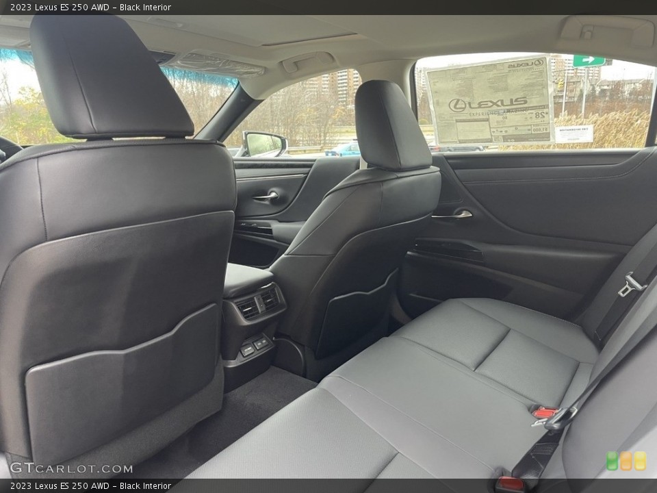Black Interior Rear Seat for the 2023 Lexus ES 250 AWD #145169578