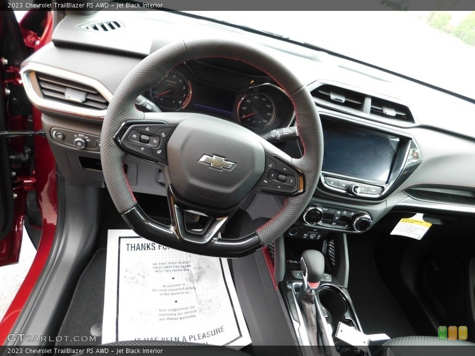Jet Black Interior Dashboard for the 2023 Chevrolet TrailBlazer RS AWD #145172387