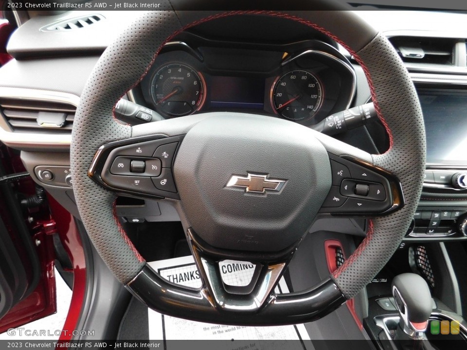 Jet Black Interior Steering Wheel for the 2023 Chevrolet TrailBlazer RS AWD #145172408