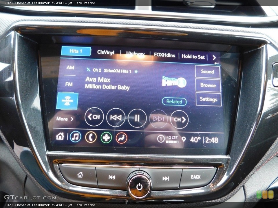 Jet Black Interior Controls for the 2023 Chevrolet TrailBlazer RS AWD #145172588