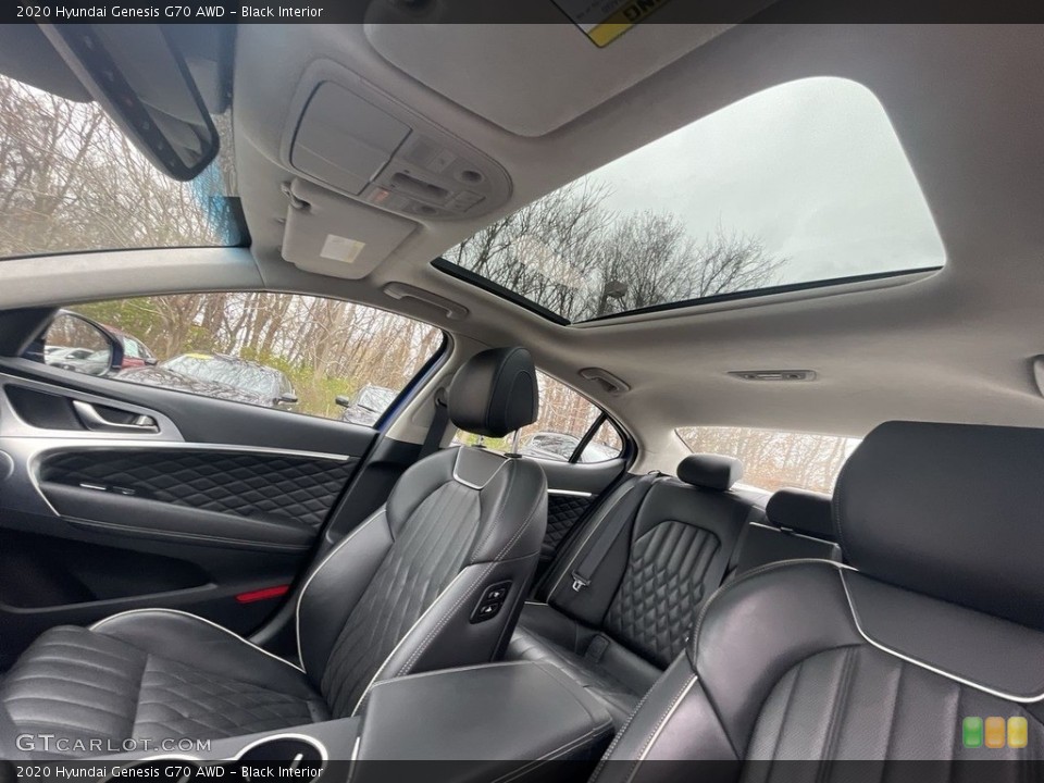 Black Interior Sunroof for the 2020 Hyundai Genesis G70 AWD #145173170