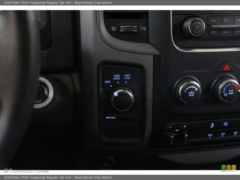 Black/Diesel Gray Interior Controls for the 2018 Ram 2500 Tradesman Regular Cab 4x4 #145174916
