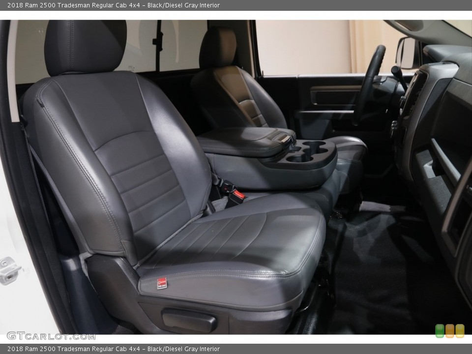 Black/Diesel Gray Interior Front Seat for the 2018 Ram 2500 Tradesman Regular Cab 4x4 #145175015