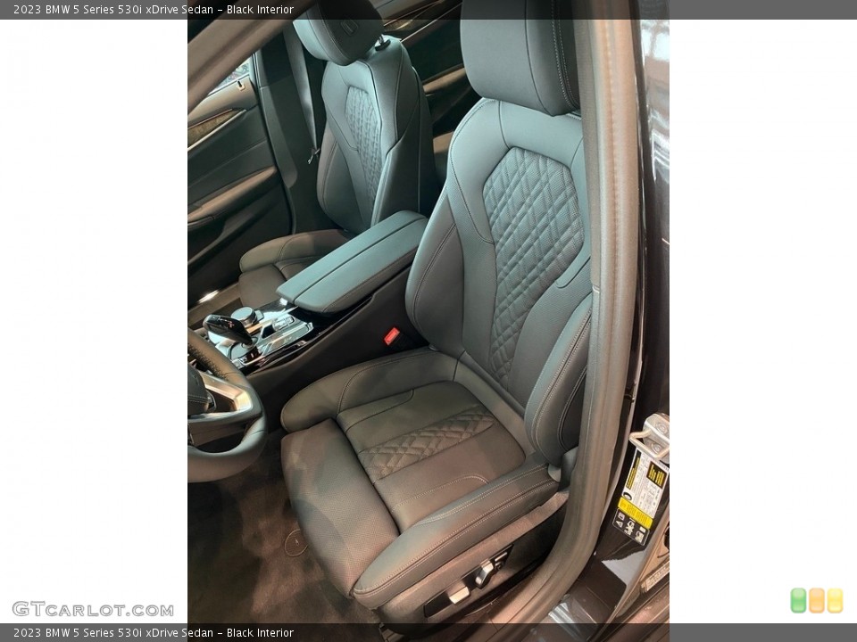 Black Interior Front Seat for the 2023 BMW 5 Series 530i xDrive Sedan #145175630