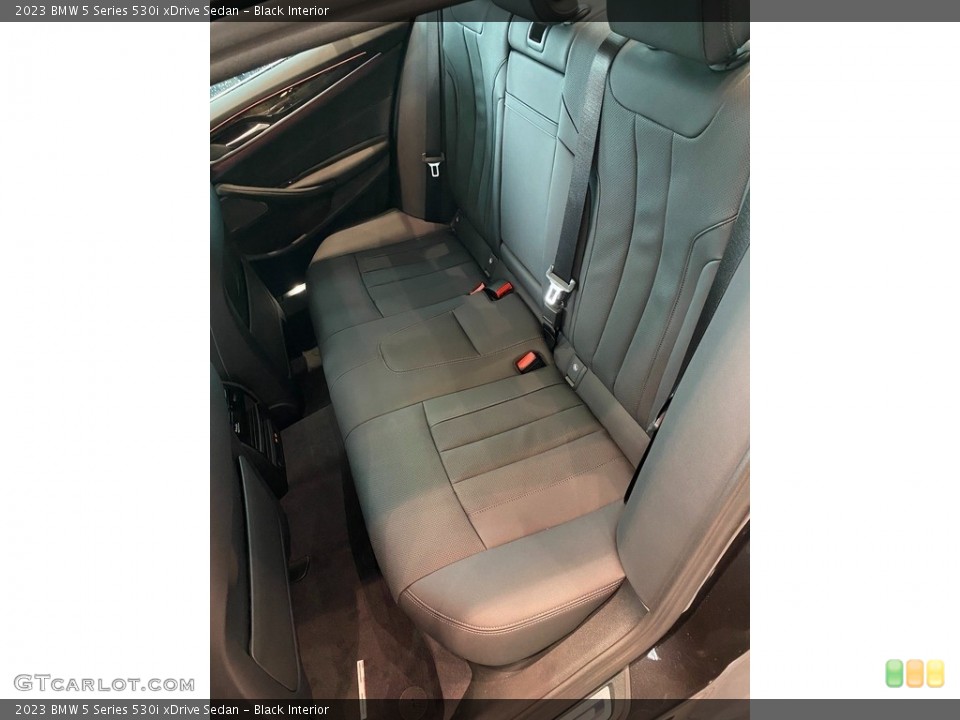 Black Interior Rear Seat for the 2023 BMW 5 Series 530i xDrive Sedan #145175645