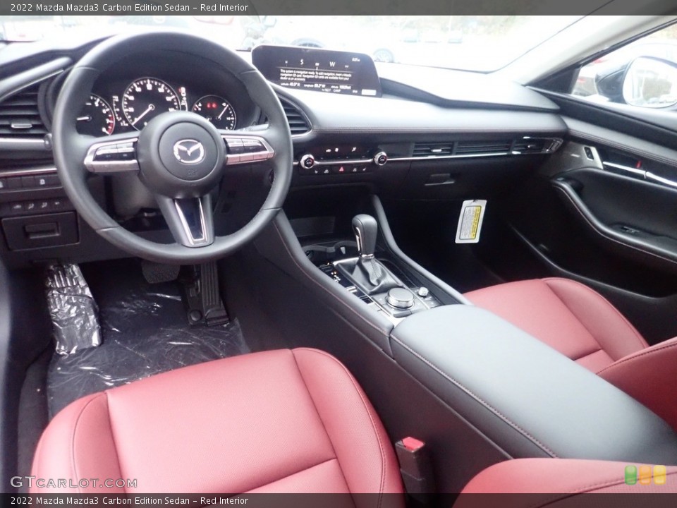 Red Interior Photo for the 2022 Mazda Mazda3 Carbon Edition Sedan #145176707
