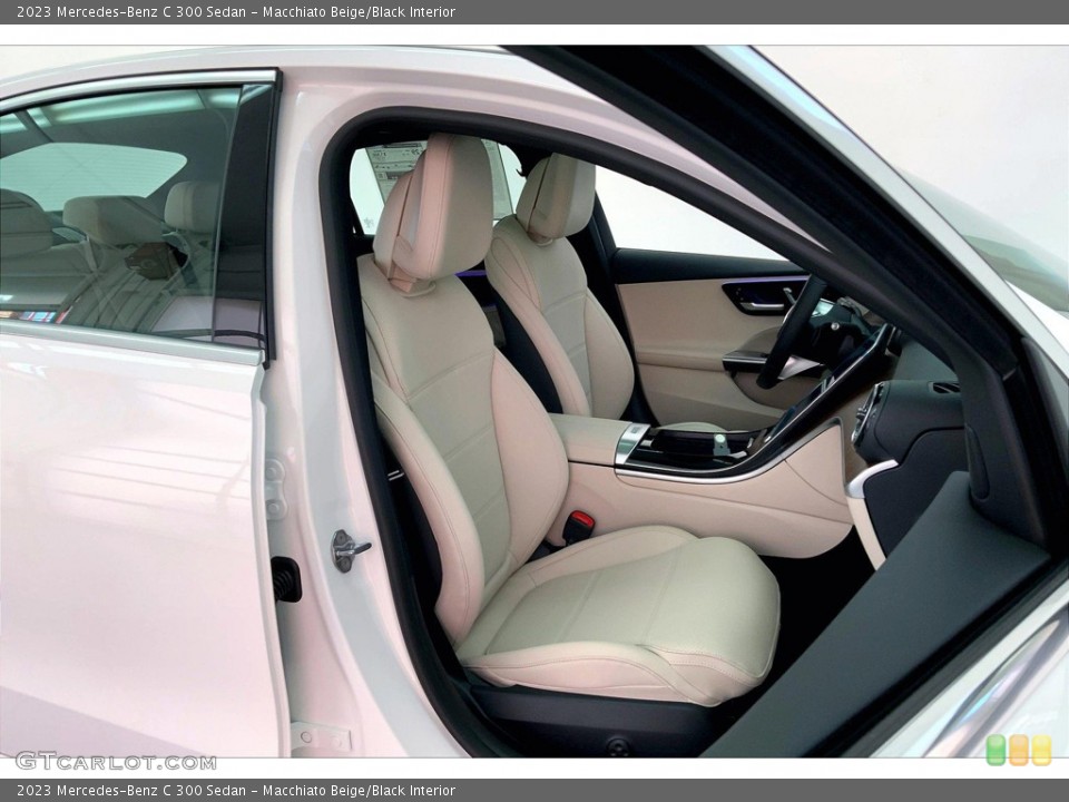 Macchiato Beige/Black 2023 Mercedes-Benz C Interiors