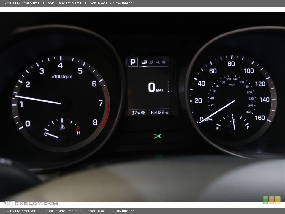 Gray Interior Gauges for the 2018 Hyundai Santa Fe Sport  #145178876