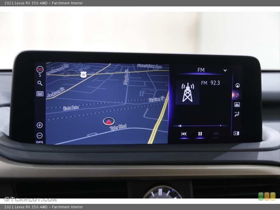 Parchment Interior Navigation for the 2021 Lexus RX 350 AWD #145179899
