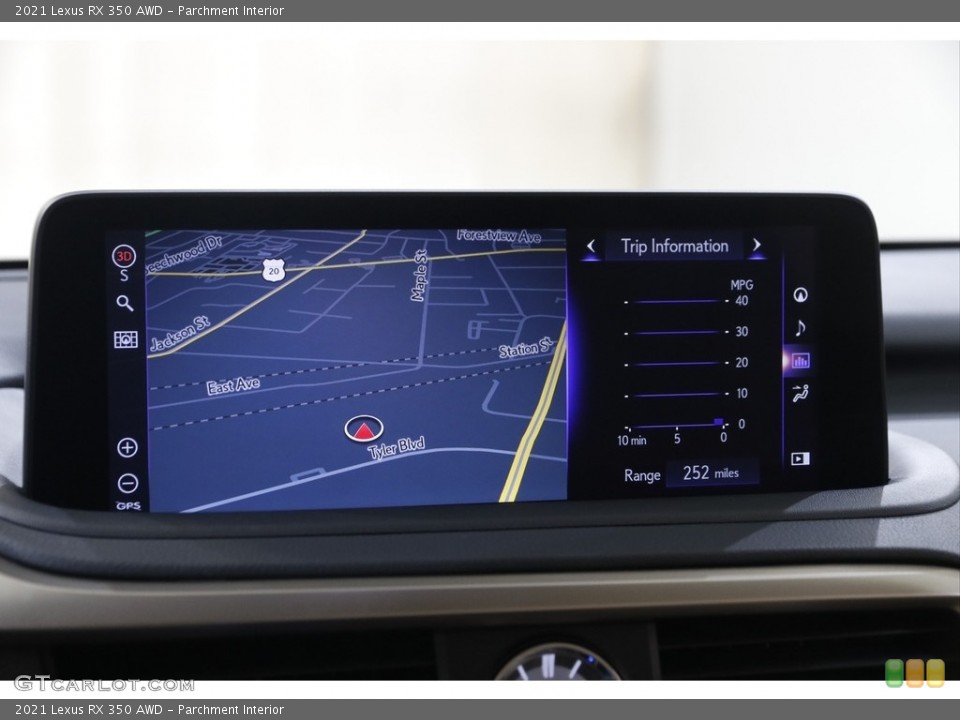 Parchment Interior Navigation for the 2021 Lexus RX 350 AWD #145179917