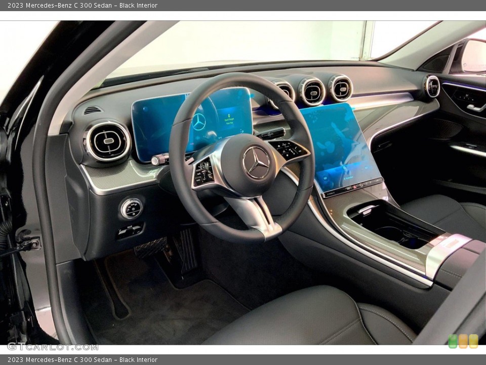 Black Interior Dashboard for the 2023 Mercedes-Benz C 300 Sedan #145184091