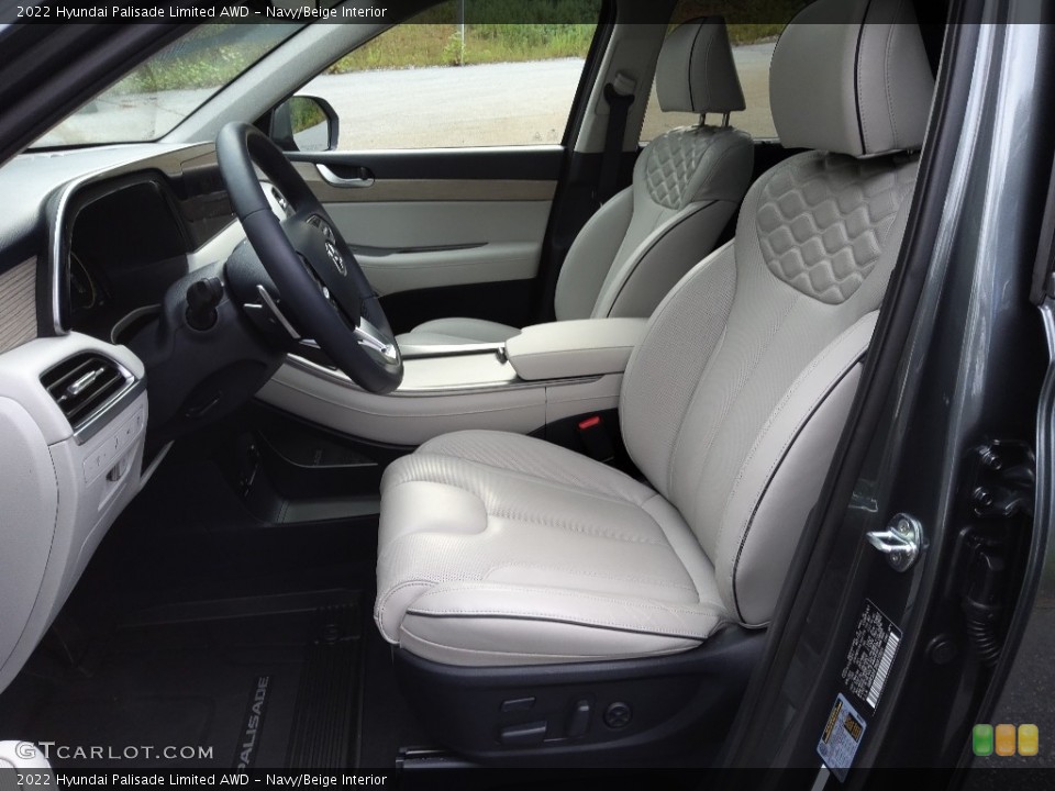 Navy/Beige Interior Photo for the 2022 Hyundai Palisade Limited AWD #145184271