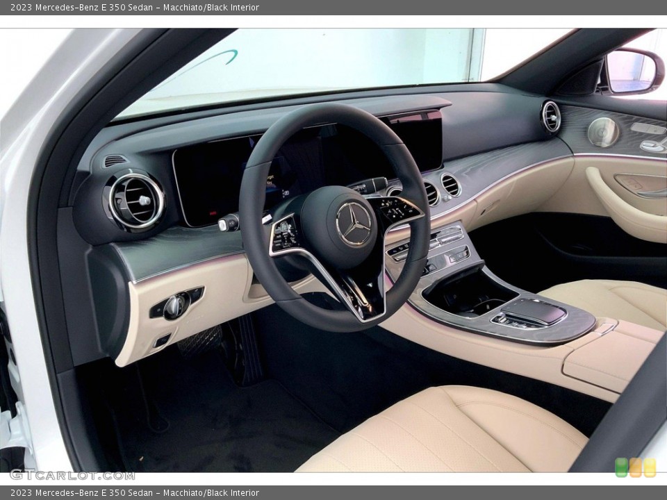 Macchiato/Black Interior Photo for the 2023 Mercedes-Benz E 350 Sedan #145184328