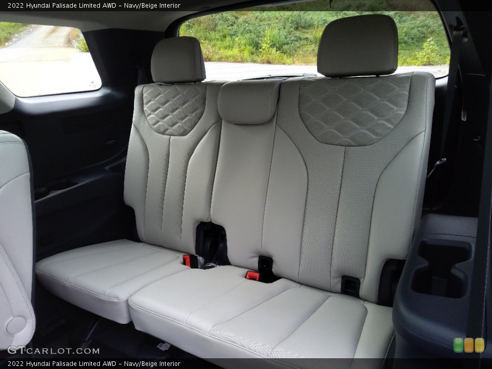 Navy/Beige Interior Rear Seat for the 2022 Hyundai Palisade Limited AWD #145184343