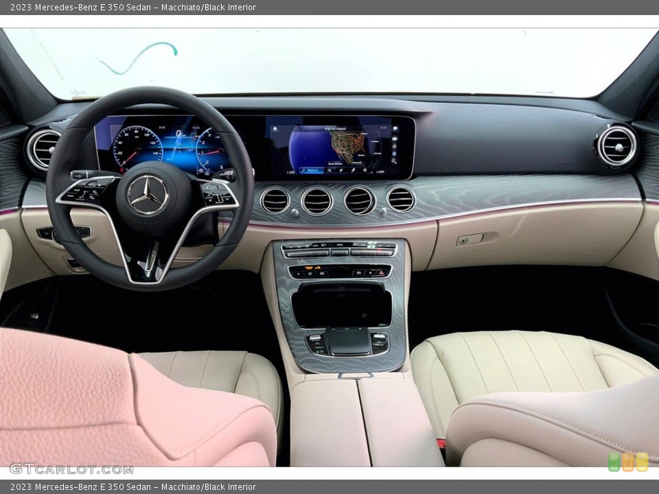 Macchiato/Black Interior Dashboard for the 2023 Mercedes-Benz E 350 Sedan #145184361