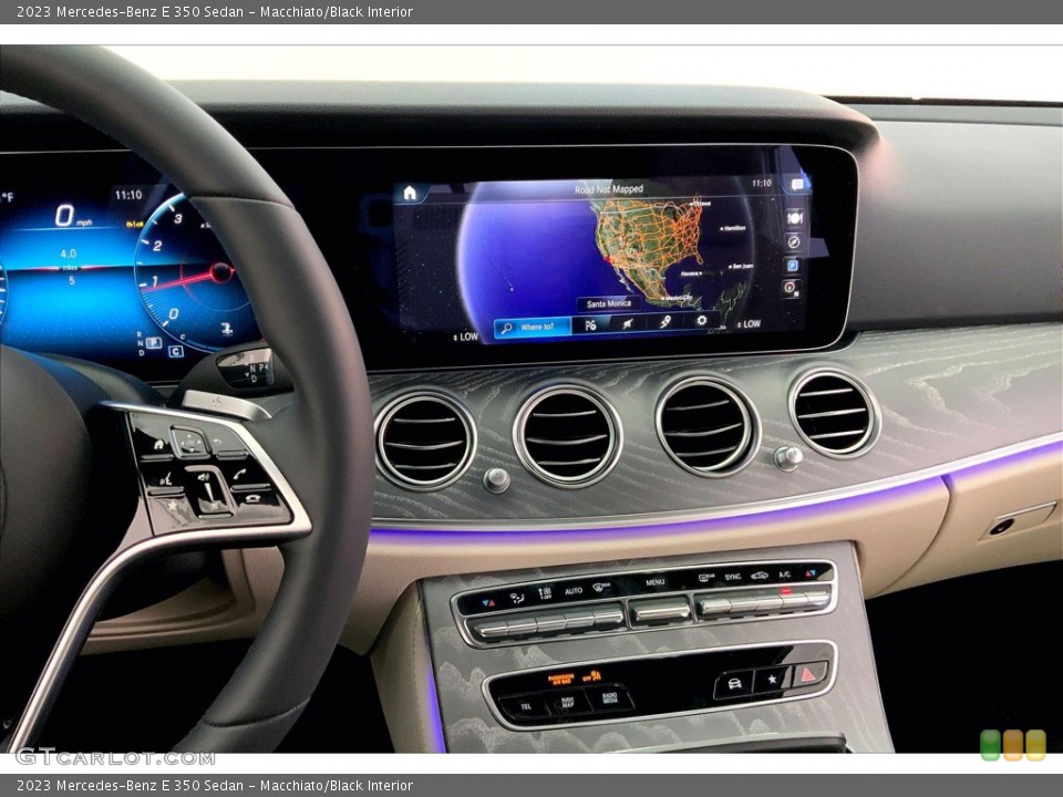 Macchiato/Black Interior Controls for the 2023 Mercedes-Benz E 350 Sedan #145184382