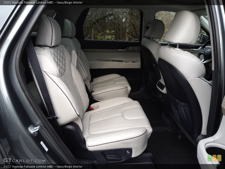 Navy/Beige Interior Rear Seat for the 2022 Hyundai Palisade Limited AWD #145184424